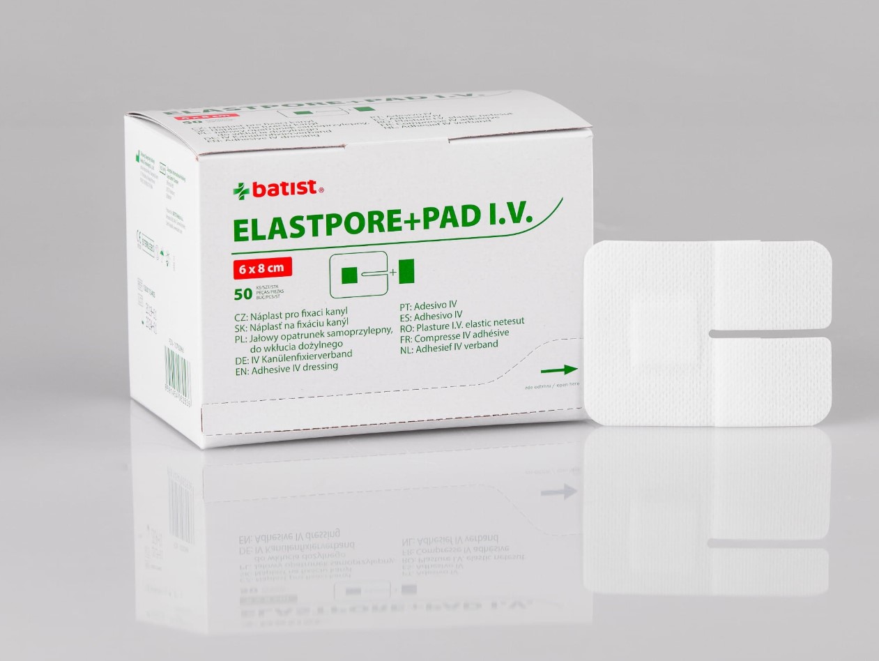 ELASTOPORE+PAD IV venflon patch 6 * 8cm 50pcs